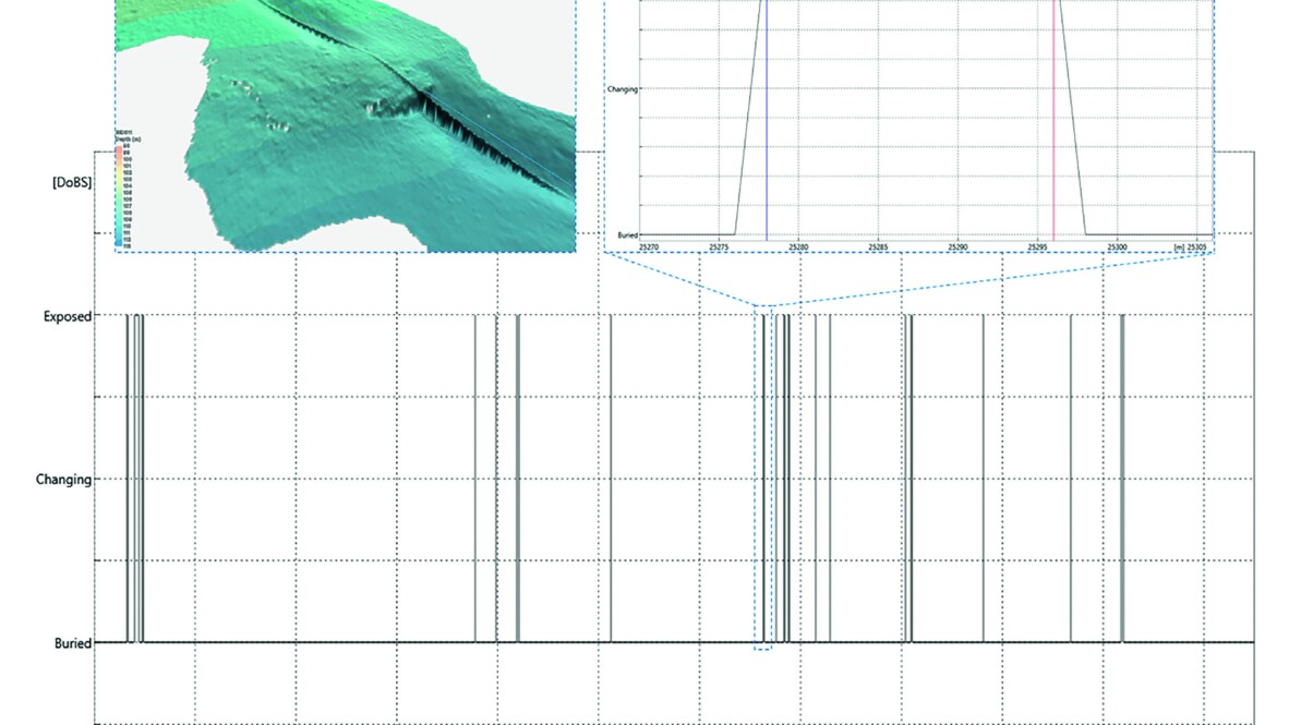 DoBS results along the surveyed section