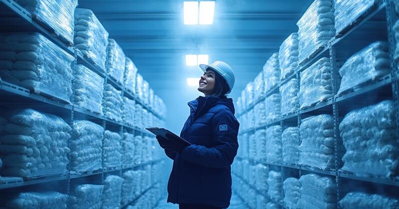 Linear Heat Detection system in a cold storage room | AP Sensing