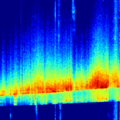 AP Sensing DAS spectrogram showing acoustic data from distributed fiber optic sensing AP Sensing DAS spectrogram showing acoustic data from distributed fiber optic sensing