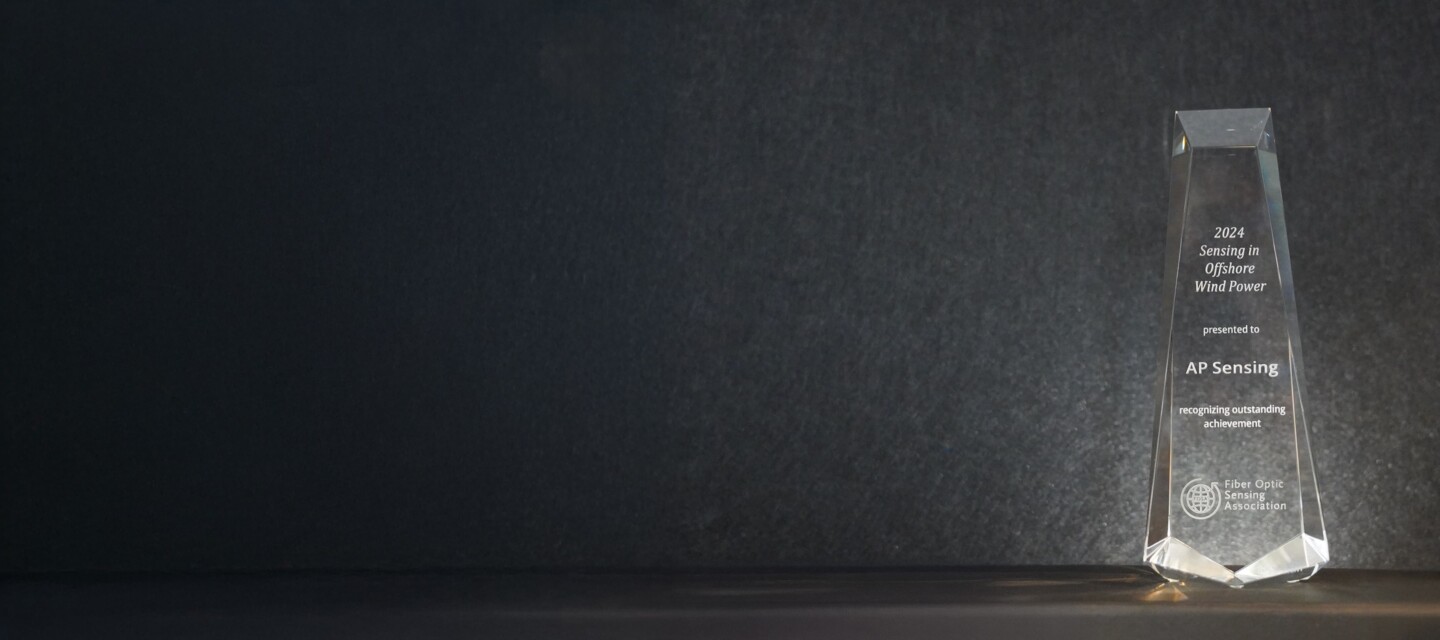 AP Sensing receives the 2024 Sensing in Offshore Wind Power award for outstanding fiber optic sensing achievement AP Sensing receives the 2024 Sensing in Offshore Wind Power award for outstanding fiber optic sensing achievement