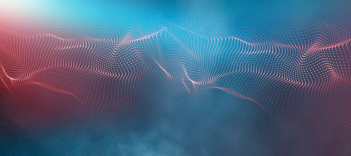Technology background with dot cloud