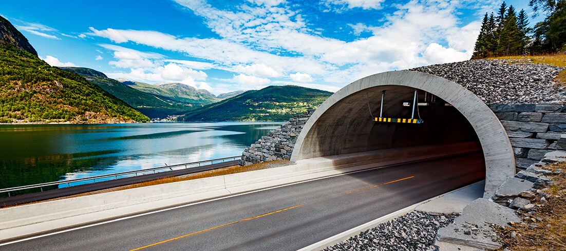 Tunnel in Norway Tunnel in Norway