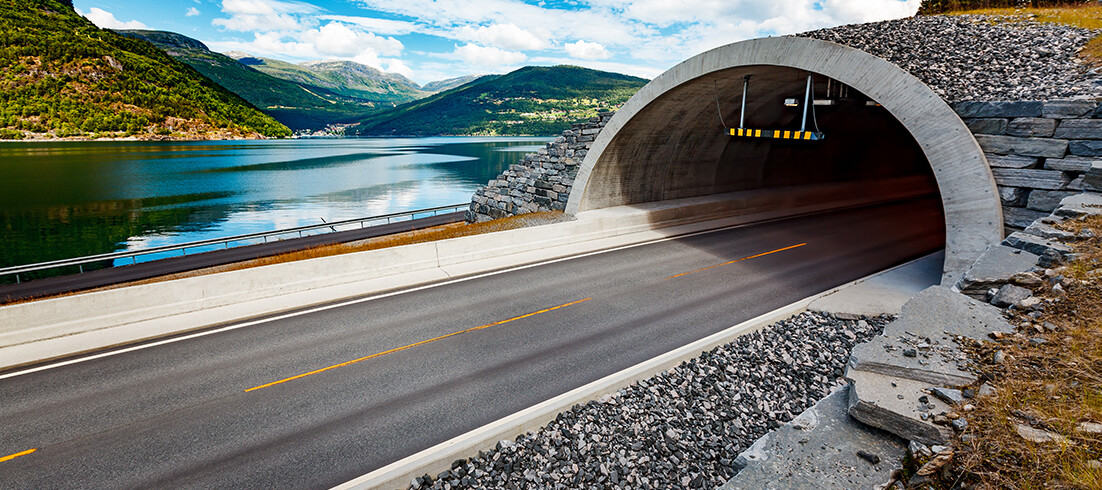 Tunnel in Norway Tunnel in Norway