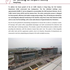 Case Study: Fire Detection for Airport Facility in Hong Kong Case Study: Fire Detection for Airport Facility in Hong Kong