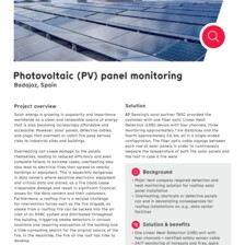 Case Study: PV Panel Monitoring in Badajoz, Spain Case Study: PV Panel Monitoring in Badajoz, Spain