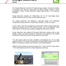 Case Study: 110kV HV Power Network Monitoring Austria