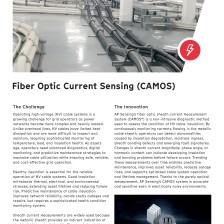 Flyer: Fiber Optic Current Sensing CAMOS Flyer: Fiber Optic Current Sensing CAMOS