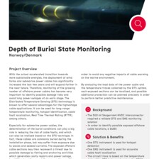 Case Study: Depth of Burial State Monitoring in Denmark & Norway Case Study: Depth of Burial State Monitoring in Denmark & Norway