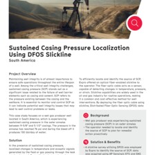 Case Study: Sustained Casing Pressure Localization Using DFOS Slickline Case Study: Sustained Casing Pressure Localization Using DFOS Slickline