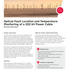 Case Study: Optical Fault Location and Temperature Monitoring in Offshore Windpark in Denmark Case Study: Optical Fault Location and Temperature Monitoring in Offshore Windpark in Denmark