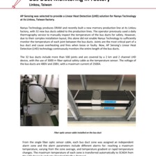 Case Study: Bus Duct Monitoring in a Factory in Taiwan Case Study: Bus Duct Monitoring in a Factory in Taiwan