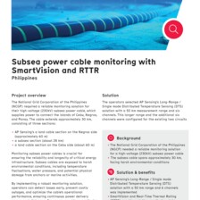 Case Study: Subsea Power Cable Monitoring in Philippines