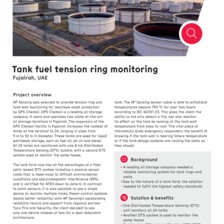 Case Study: Tank Fuel Tension Ring Monitoring in UAE Case Study: Tank Fuel Tension Ring Monitoring in UAE