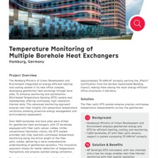Case Study: Temperature Monitoring of Multiple Borehole Heat Exchangers Case Study: Temperature Monitoring of Multiple Borehole Heat Exchangers