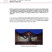 Case Study: Fire Detection in Meir Traffic Tunnel in Stoke-on-Trent, UK Case Study: Fire Detection in Meir Traffic Tunnel in Stoke-on-Trent, UK