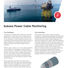 Flyer: Subsea Power Cable Monitoring Flyer: Subsea Power Cable Monitoring
