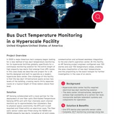 Case Study: Bus Duct Temp Monitoring in Hyperscale Facility Case Study: Bus Duct Temp Monitoring in Hyperscale Facility