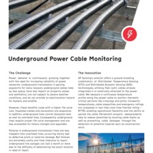 Flyer: Underground Power Cable Monitoring Flyer: Underground Power Cable Monitoring
