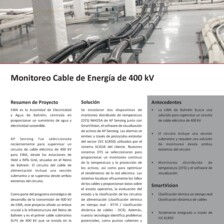 Case Study: 400 kV Power Cable Circuit Monitoring in Bahrain (ES) Case Study: 400 kV Power Cable Circuit Monitoring in Bahrain (ES)