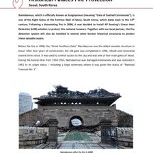 Case Study: Historical Palaces Fire Protection in South Korea Case Study: Historical Palaces Fire Protection in South Korea