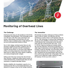 Flyer: Monitoring of Overhead Lines