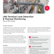 Case Study: LNG Terminal Leak Detection and Monitoring in France Case Study: LNG Terminal Leak Detection and Monitoring in France