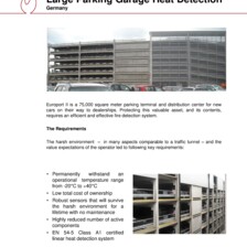 Case Study: Fire Detection in Large Garage in Kehlheim, Germany Case Study: Fire Detection in Large Garage in Kehlheim, Germany