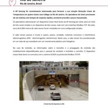 Case Study: Fire Detection in Traffic Tunnel in Rio de Janeiro (PT) Case Study: Fire Detection in Traffic Tunnel in Rio de Janeiro (PT)