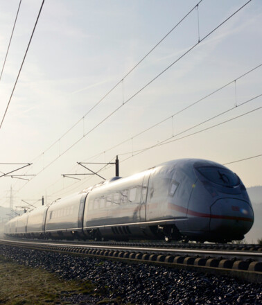 Monitoring railway infrastructure for safety: High-speed train on a track, relevant to AP Sensing fiber optic sensing solutions Monitoring railway infrastructure for safety: High-speed train on a track, relevant to AP Sensing fiber optic sensing solutions