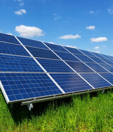 Greenfield solar panels