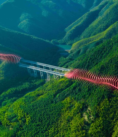 Visualization of AP Sensing fiber optic sensing data protecting highway tunnels and bridges in mountains Visualization of AP Sensing fiber optic sensing data protecting highway tunnels and bridges in mountains