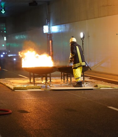 Tunnel fire testing with firefighters showcases the importance of AP Sensing's linear heat detection technology Tunnel fire testing with firefighters showcases the importance of AP Sensing's linear heat detection technology
