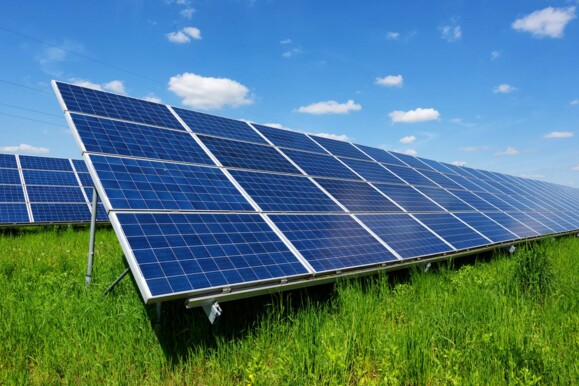 Greenfield solar panels