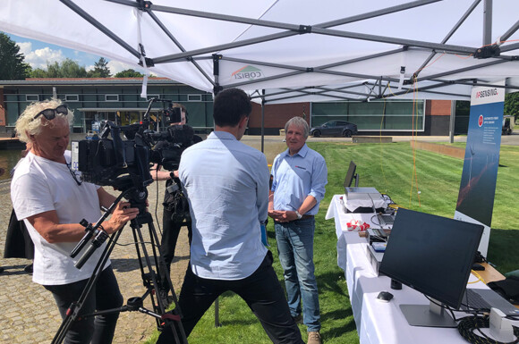 Dr. Bernd Drapp wird interviewt auf der Cybersicherheitskonferenz 2025 in Potsdam Dr. Bernd Drapp wird interviewt auf der Cybersicherheitskonferenz 2025 in Potsdam