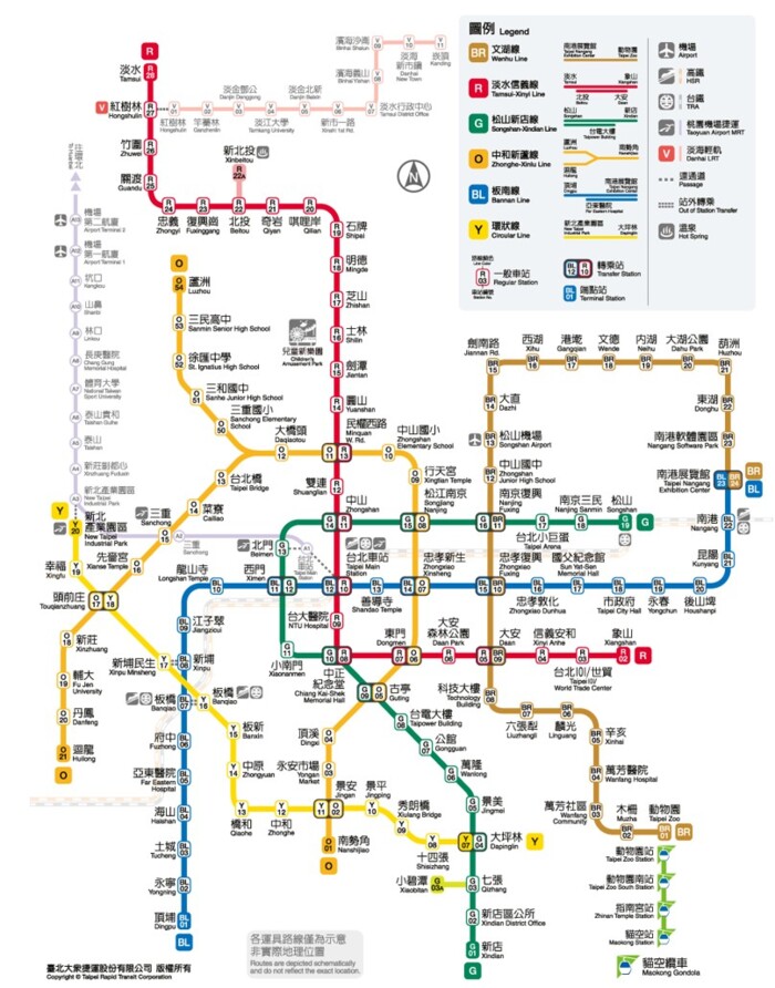 Power Cable Monitoring - Taiwan Metro - Map
