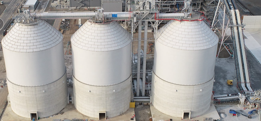 Industrial silos, critical infrastructure for energy storage, monitored by AP Sensing solutions Industrial silos, critical infrastructure for energy storage, monitored by AP Sensing solutions